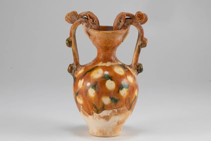 Tang Dynasty tri colored teapot holder