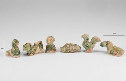 A group of Tang Dynasty zodiac animals