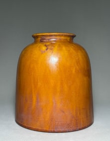 Tang Dynasty Yellow Glazed Horseshoe Zun