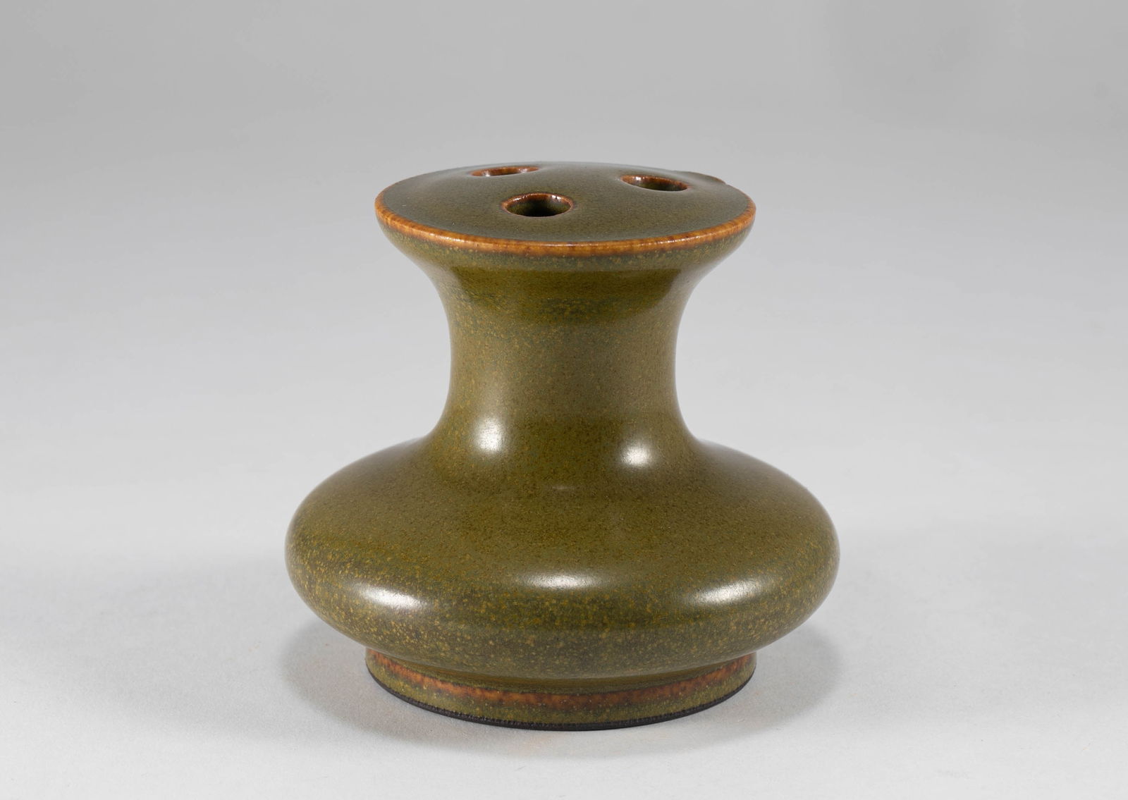 Qing Dynasty tea glaze three hole fragrance plug (1 of 5)