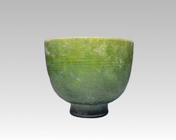 Tang Dynasty green glazed cup