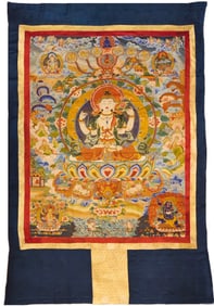 Four armed Guanyin Tangka