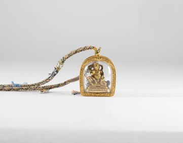 Bronze gilded Buddha plaque from the Qing Dynasty