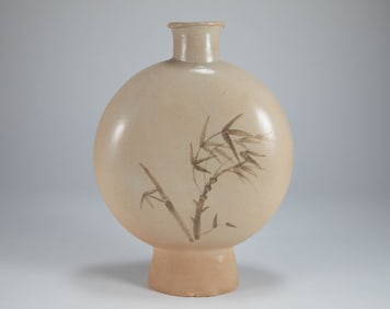 Li Chao white porcelain flat pot