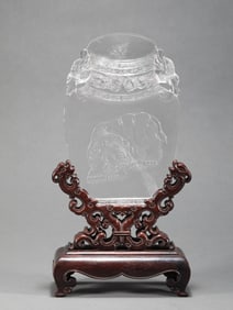 Qing Dynasty crystal card insertion