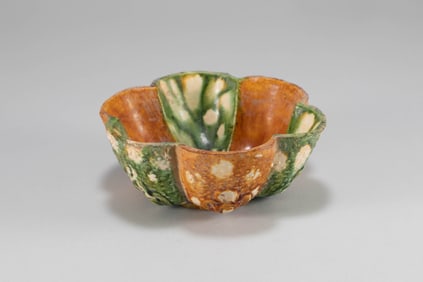 Tang Sancai Melon shaped Bowl
