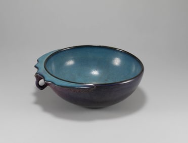 Song Dynasty Jun Kiln Rose Purple Glazed Hat Ear Wash