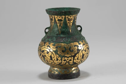 Han Dynasty Wronged Gold Vase