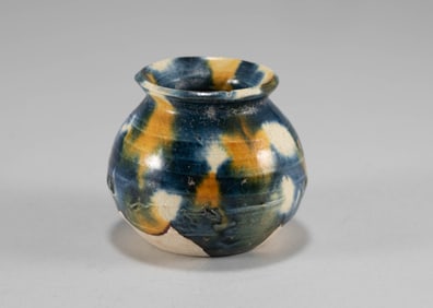 Tang Dynasty tri colored water basin