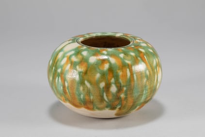 Tang Dynasty tri colored water basin