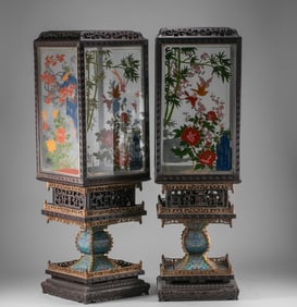 A set of Qing Dynasty palace lamps