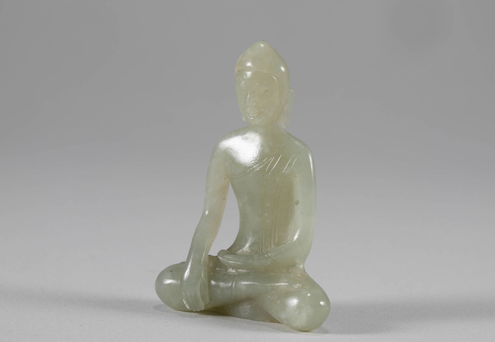 Hetian Jade Buddha of the Song Dynasty: H:6cm W:4.2cm