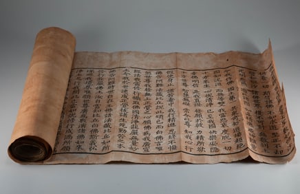 Rolling paper Buddhist scriptures