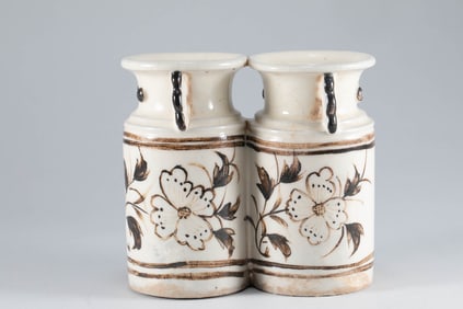 Song Dynasty Cizhou kiln connected bottle