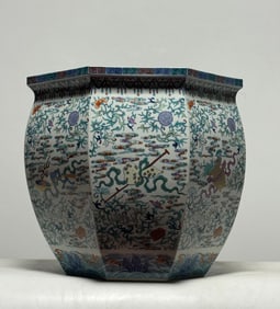 Qing Dynasty Doucai Jar
