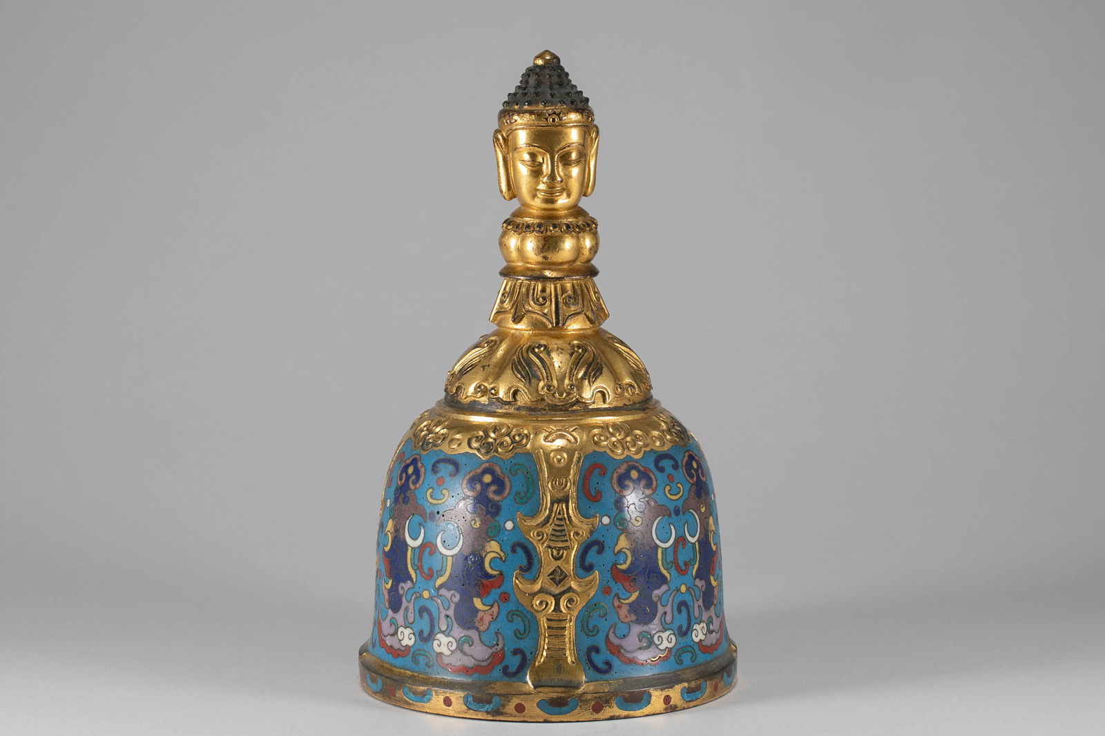 Qing Dynasty cloisonn é bell - 2