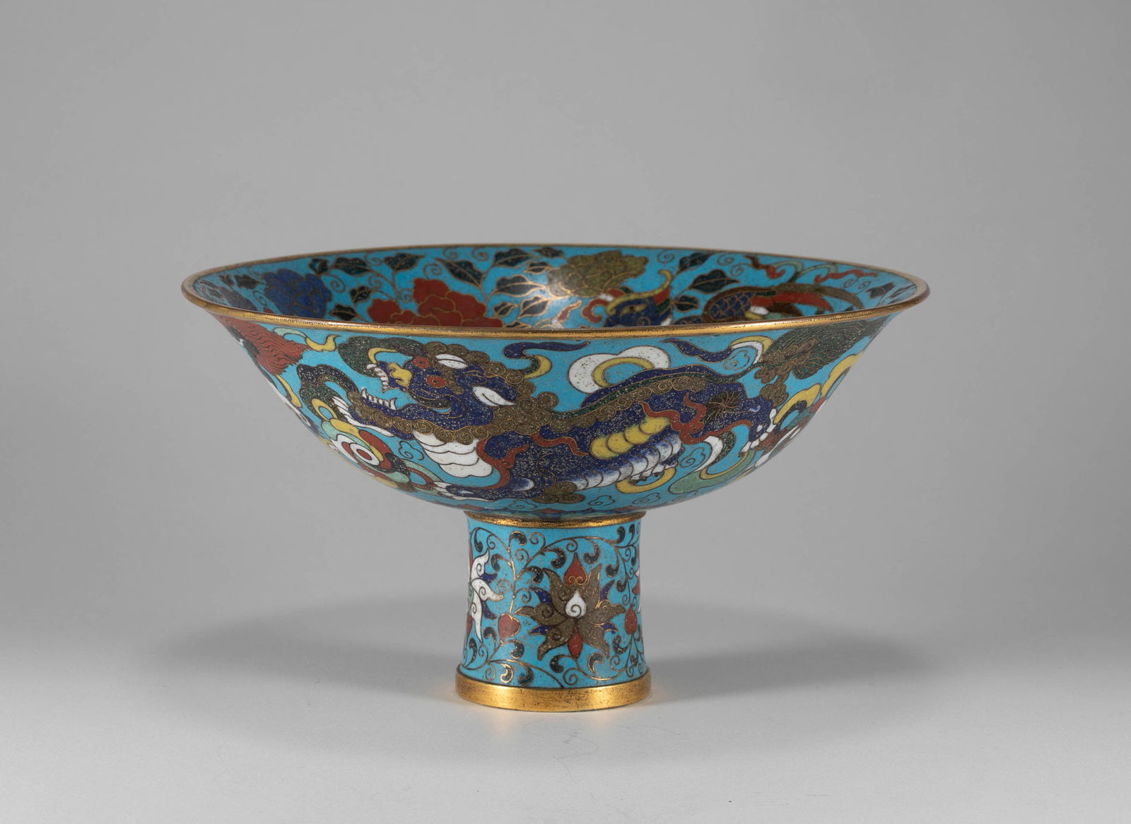 Qing Dynasty Jingtai Blue Lantern: H:11.2cm D:20cm