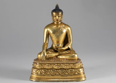 Qing Dynasty Qianlong Shakyamuni Buddha