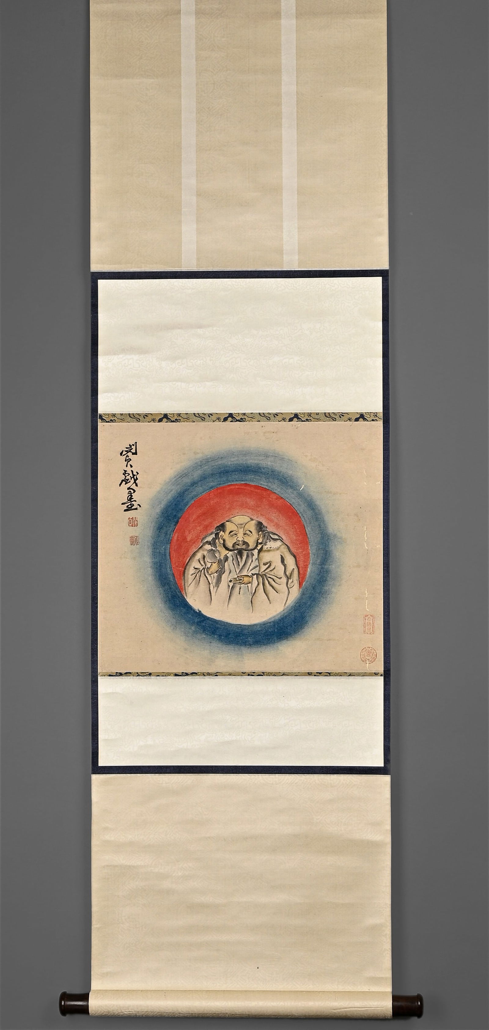 Min Zhen's Ink Drawing Manuscript Vertical Axis: H:43cm W:38cm