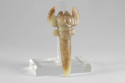 Red Mountain Jade Bull Head Beast Face Accessories