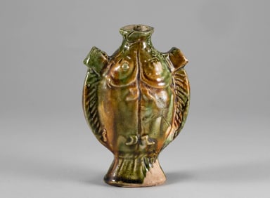 Tang Dynasty Three Colored Fish Pot