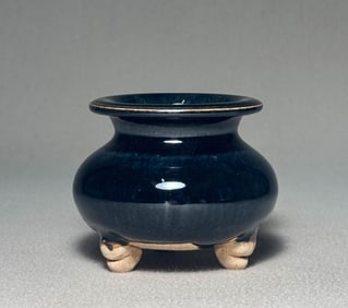 Tang Dynasty Blue Glazed Incense Burner