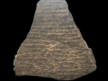 Gray slate Buddha bust