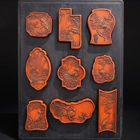 Cinnabar ink coating