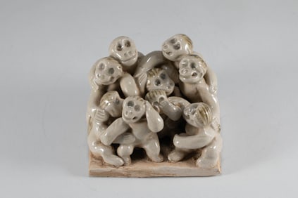 Xiangzhou Kiln Monkey Ornament