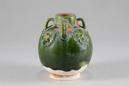 Tang Dynasty Green Glazed Four Series Jars