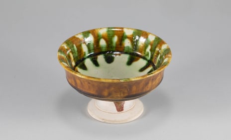 Tang Dynasty Tri colored High footed Cup