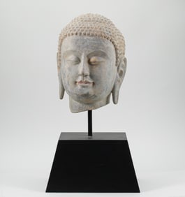 Qingshi Buddha Head