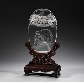 In the Qing Dynasty, crystal peace was like inserting a screen