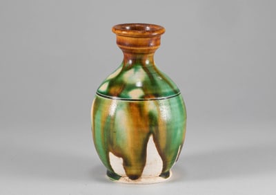 Tang Dynasty tri colored bottle