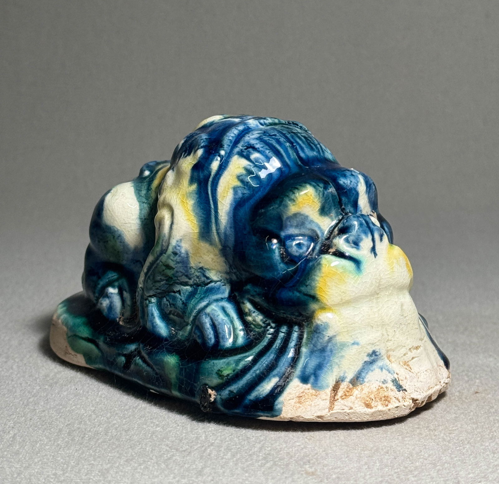 Tang Dynasty Three Colored Auspicious Beasts: L:11cm