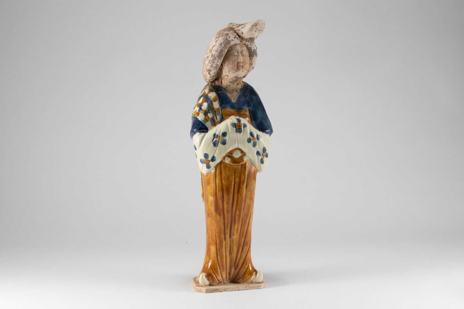 Tang Sancai Lady: H:34cm W:10.5cm