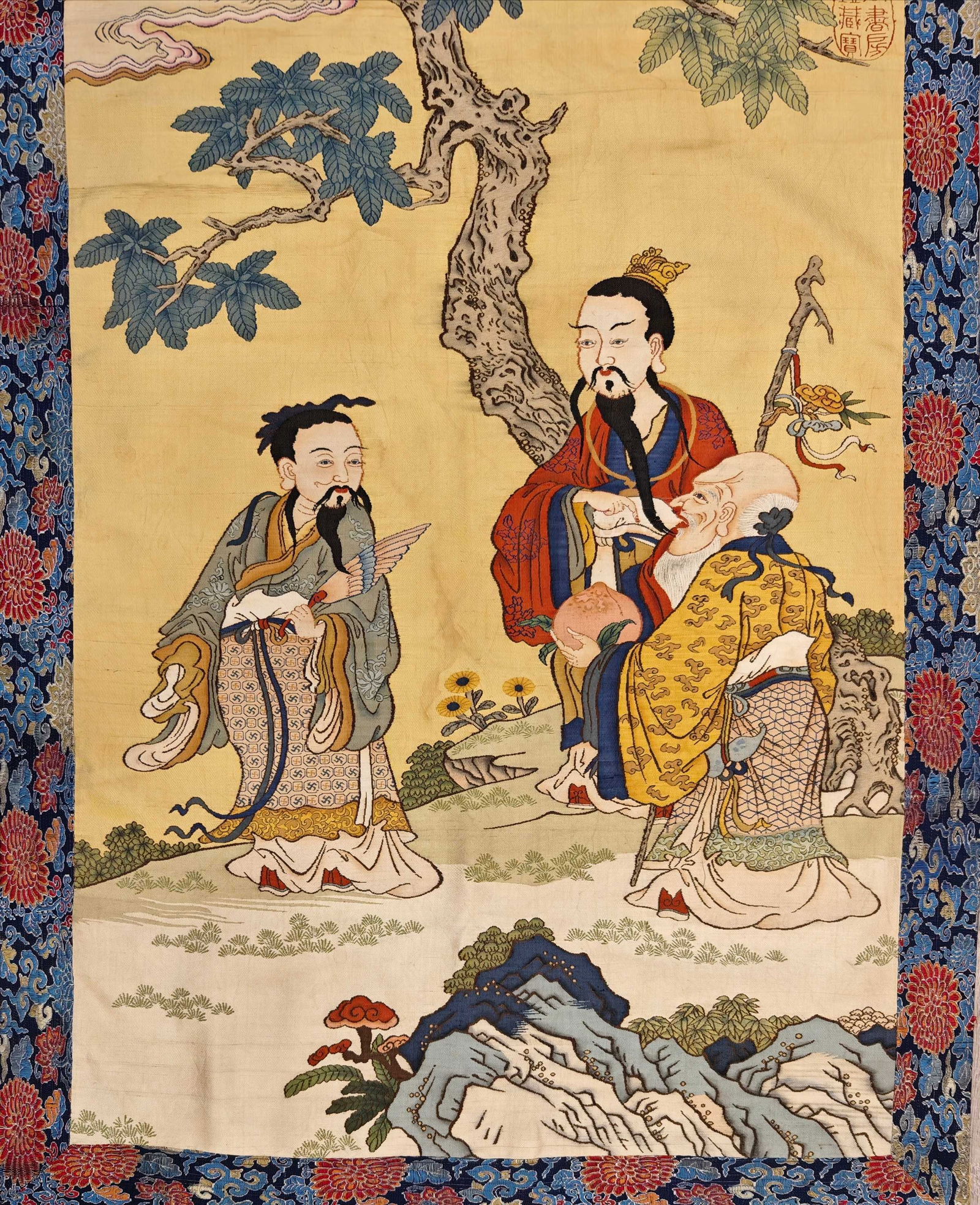 Three star silk pattern - 9