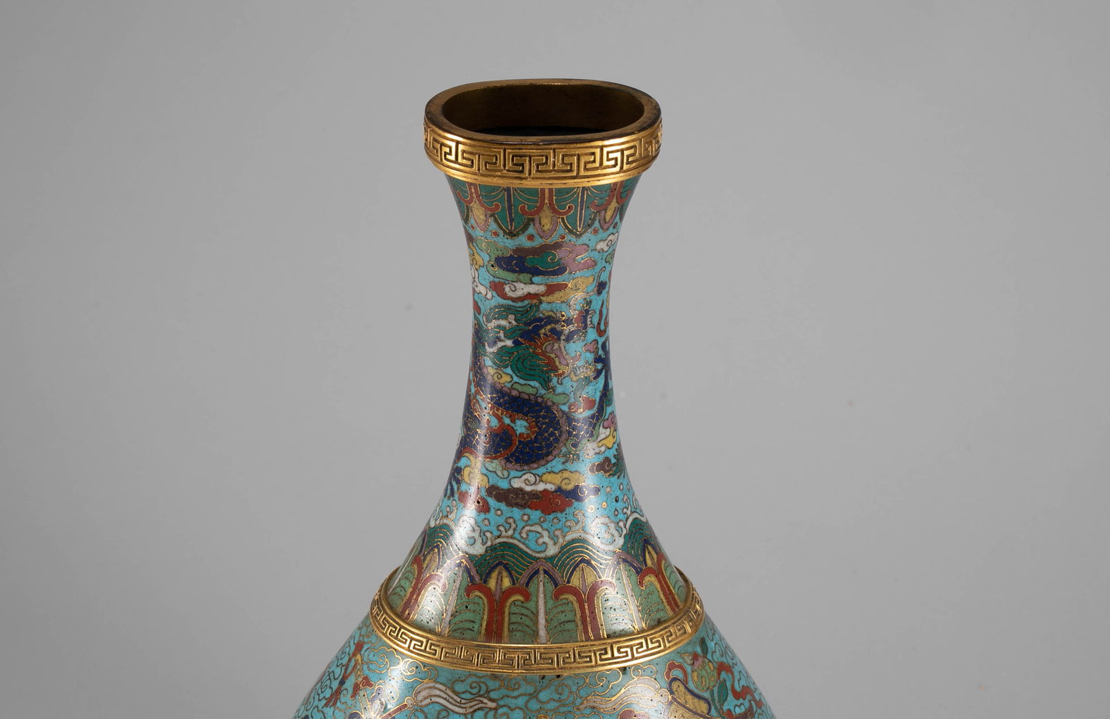 Ming Dynasty cloisonn é flat teapot - 3