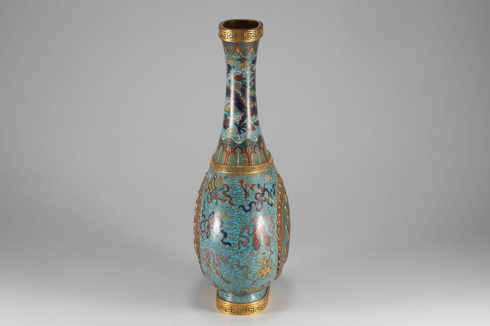 Ming Dynasty cloisonn é flat teapot - 4