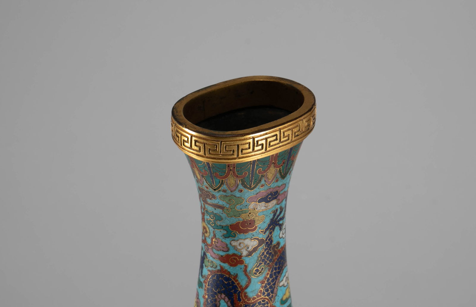 Ming Dynasty cloisonn é flat teapot - 8