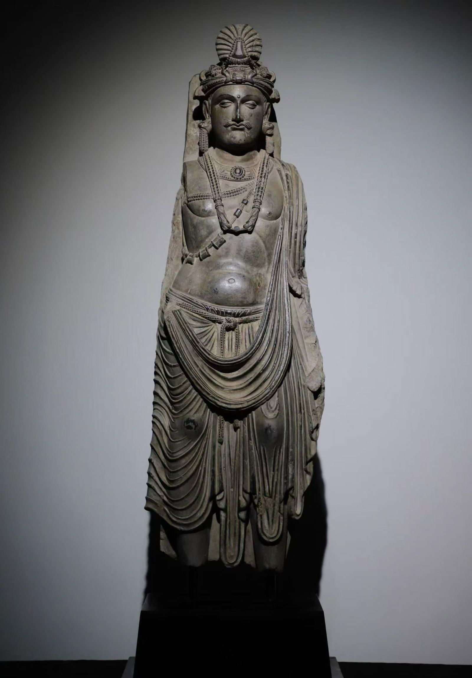 Gandhara Cliff Buddha: H:100cm