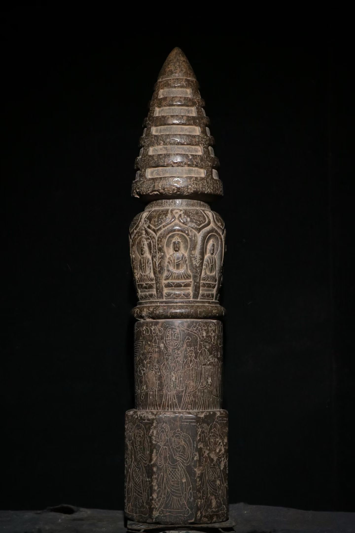 Northern Wei Qingshi Relic Pagoda: H:92cm W:20cm