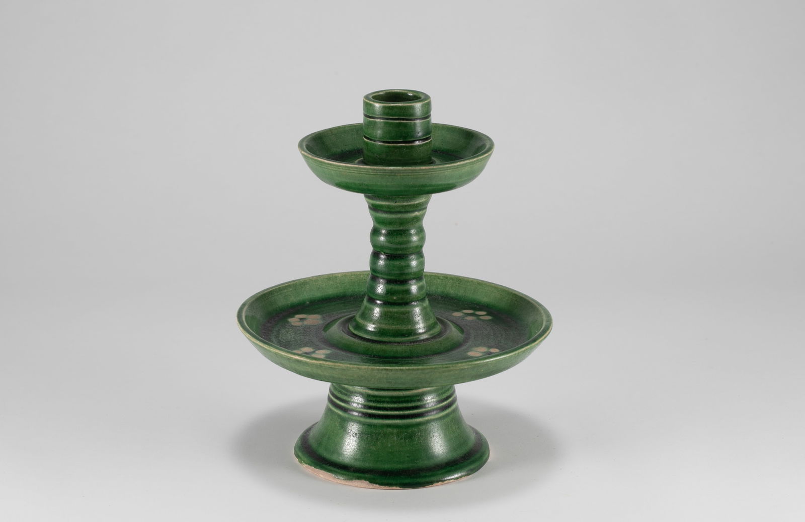 Tang Dynasty Green Glazed Lanterns: H:16.5cm W:14.5cm