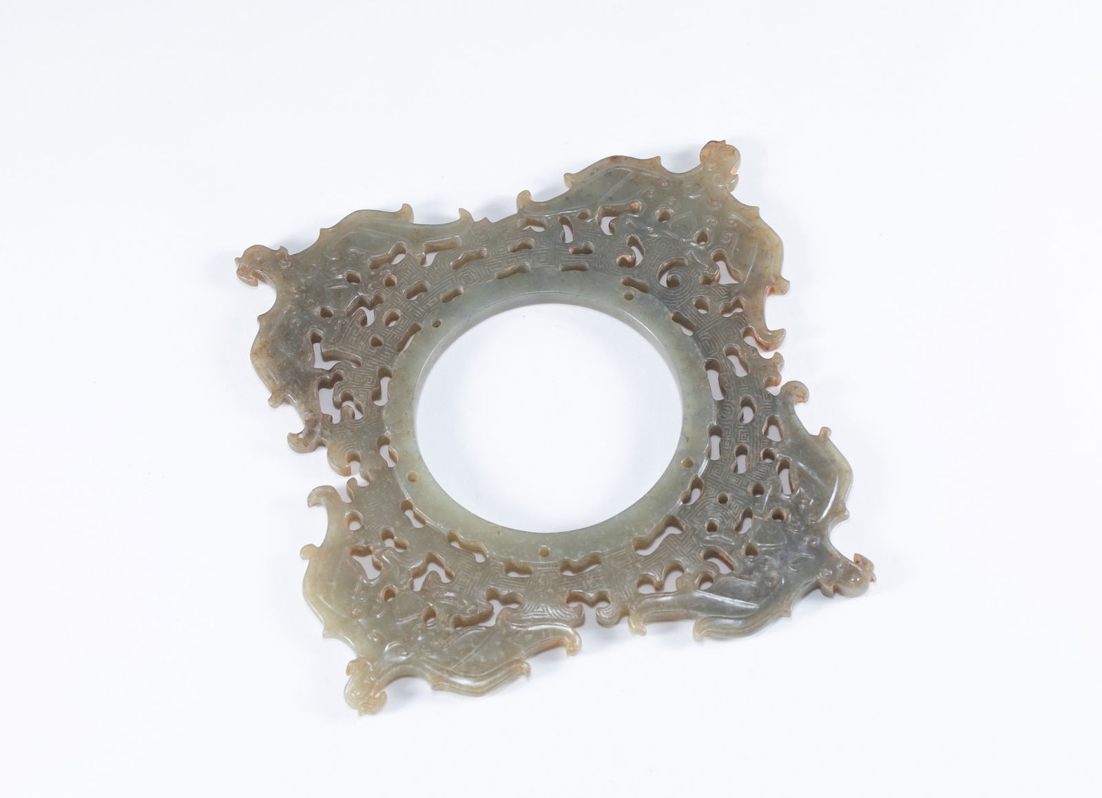 Han Dynasty Jade Xuanji: L:12.8cm W:12.8cm