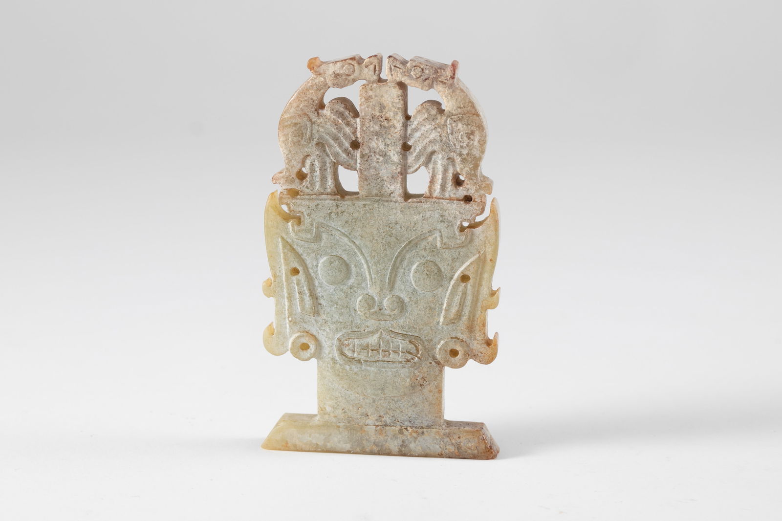 Hetian Yumian in the Western Zhou Dynasty: H:7cm W:4.2cm