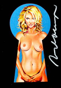 Mel Ramos- Artcard - Handsigned: Beautifully colorful ArtCard. Hand-Signed with a felt-tip pen.