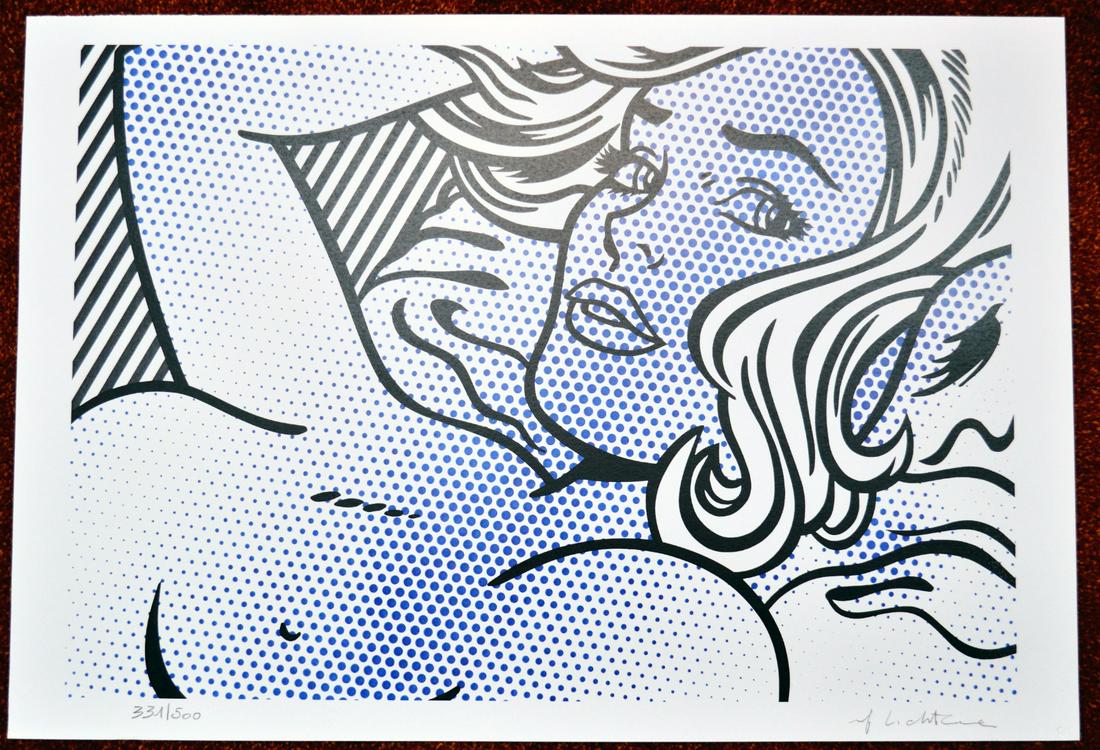 Lichtenstein, Roy - Hand-Signed. Silkscreen.: Title: Seductive Girl. Edition: 12/120. Handsigned and numbered in pencil. Attributed to, there is no expertise for this item.