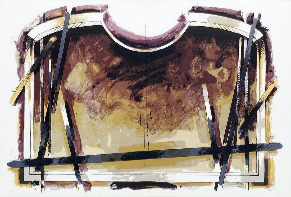 Gérard Titus-Carmel - Derriere le Miroir No. 250 - 1st Edition - 1982: Gérard Titus-Carmel - Double Page from Derriere le Miroir 250-1982 (Hommage a Aime et Marguerite Maeght).Very rarely lithograph of Derrière le Miroir n°250, published in 1982 following the death of