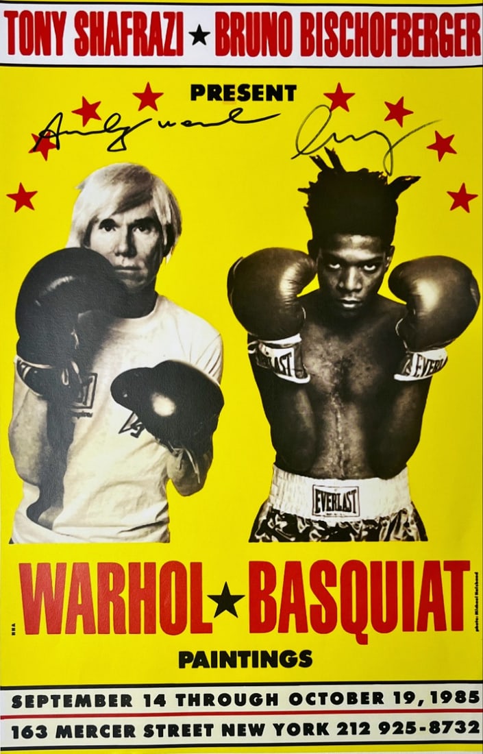 Exhibition Poster of Warhol and Basquiat (1 of 2)