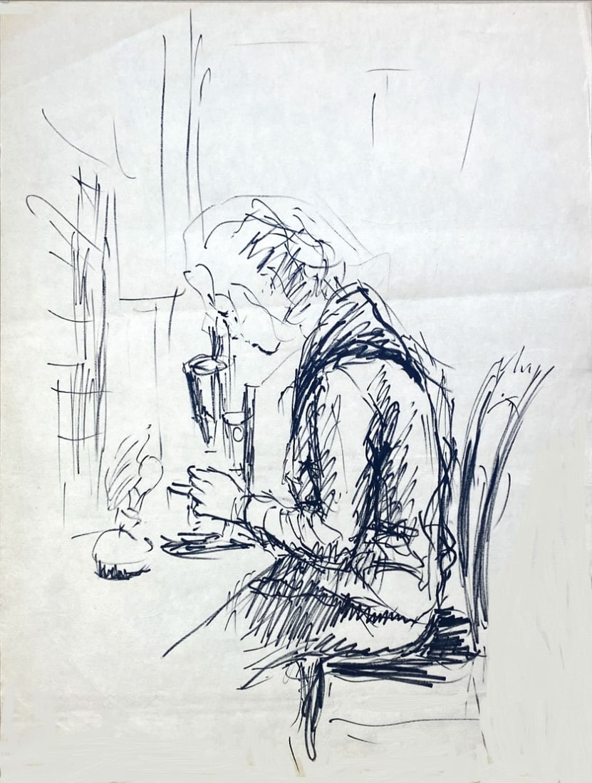 Undecipherable Artist - Marker Drawing: Great Marker Drawing by a German Undecipherable Artist.